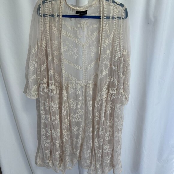 Lane Bryant Lace Flowing Beach Cover Up for Vacation Plus Size - Picture 1 of 10